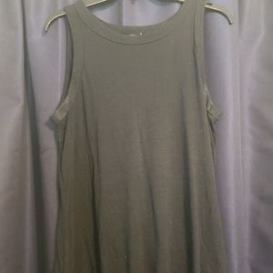 Black open back tank